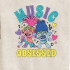 Boys' - Trolls - Music Obsessed Poppy and Branch Graphic Long Sleeve Fleece Sweatshirt - 2 of 4