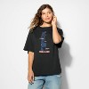 Women's Billie Eilish Oversized Short Sleeve Graphic T-Shirt - Black - 2 of 3