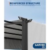 Outdoor Arched Pergola,metal Pergola with Retractable Canopy, Arched Style Gazebos for Backyards, Lawn, Patios, Family Meals - 3 of 4
