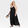 Women's Linen Midi Sundress - A New Day™ - image 3 of 3