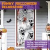 SYNCFUN 30’’x72’’ Halloween Scary Skeleton Door Cover Decoration, Haunted House Halloween Stickers Party Supplies Favors Garage Door Window Wall Cover - 3 of 4