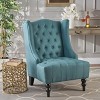 TIRAMISUBEST Upholstered Wingback Chair for Living Room/Bedroom/Study - 3 of 4