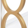 28" x 8" x 31" Ring Wooden 3-Tier Shelf White - Kate & Laurel All Things Decor: Mid-Century Storage Display - 3 of 4