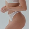 Wherewithal Women's AnyWhere Mesh Thong White - 2 of 4