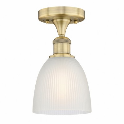 Castile - 1 Light Semi-Flush Mount In Industrial Style-9.75 Inches Tall and 6 Inches Wide