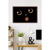 Trends International Tobe Fonseca - Black Cat Minimalist Tongue Framed Wall Poster Prints - 2 of 4