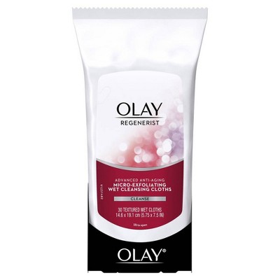 Olay Regenerist Micro-Exfoliating Wet Facial Cleansing Wipes 30 ct
