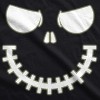 Mens Skeleton Zipper Pumpkin Face T Shirt Glow In The Dark Halloween Tee - Crazy Dog Men's T Shirt - 2 of 4