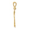 Black Bow Jewelry 14k Yellow Gold, Athletic Collection, Large Polished Number 32 Pendant - 2 of 4