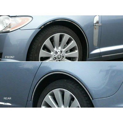 QAA is Compatible with 2009-2015 Jaguar XF 4 Piece Stainless Wheel Well Accent Trim WQ29098
