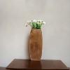 Mela Artisans Manas Mangowood Vase in  Medium Burnt - 2 of 4