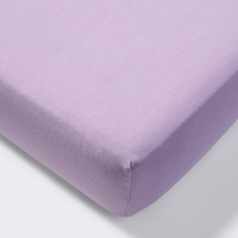 Photos - Bed Linen Polyester Rayon Fitted Crib Sheet - Purple - Cloud Island™