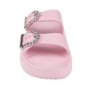 FOAMWALK Womens' Sandals - Comfortable Double Buckle Beach Slides, Everyday Women's Slide Sandals - 4 of 4