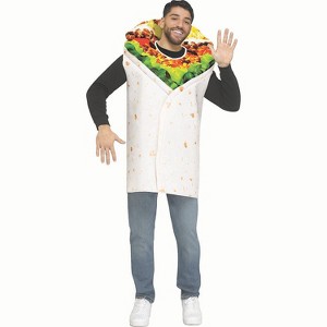 Fun World Adult Realistic Print Burrito Costume - Size One Size Fits Most - White - 1 of 1