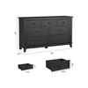 54" Wide Drawer Dresser,7 Drawer Dresser for Bedroom,  with Storage, Wooden Closet Storage Chest for Living Room,Bedroom - 3 of 4