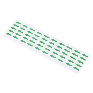 Unique Bargains Industrial Work Inspection Indicator Long Arrow Self-Adhesive Labels 0.8" x 0.4" Green 4 Sheets - 1 of 4