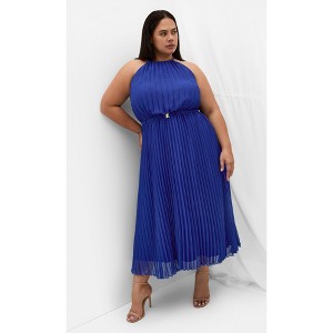 Women's Plus Size Ruby Midi Dress - lapis | CITY CHIC - 1 of 4
