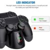 Beboncool PS4 Controller Charger Dual Controller Charging Station Black - 2 of 4