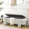 COWLOWN Linen Upholstered Storage Bench with Large Multi-Functional Ottoman with Hidden Storage for Living Room, Entryway & Bedroom - 4 of 4