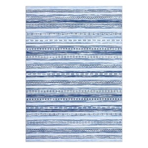 Washable Vintage Geometric Rug Non Slip Low Pile Rug Soft Throw Floor Cover Foldable Indoor Carpet for Living Room Bedroom Playroom Nursery - 1 of 4