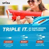 SPYRA Electric Water Blaster Outdoor Squirt Toy Blasters for Pool Games, SpyraThree, Red - 3 of 4