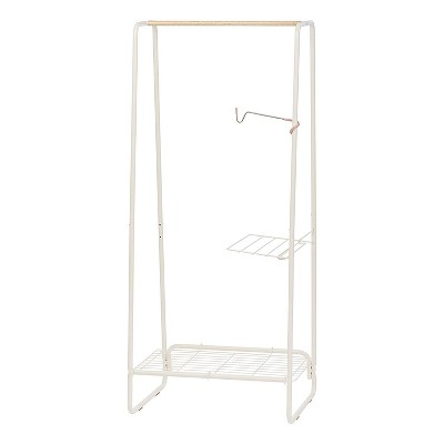 Iris Usa Metal Garment Rack Clothes Rack, White : Target