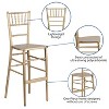 Flash Furniture HERCULES Series Gold Wood Chiavari Barstool - 4 of 4