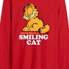Men's - Garfield - Never Trust Smiling Cat Long Sleeve Graphic T-Shirt - 2 of 3