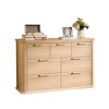 Zeus & Ruta Fluted 52" Modern Wood Dresser with 7 Drawers, Curved Design for Living Room & Hallway Storage - 2 of 4