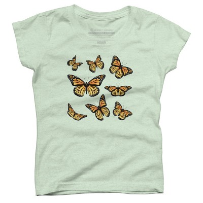 Girl's Design By Humans Monarch butterfly By AnnArtshock T-Shirt