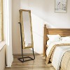 Sriracha Jewelry Armoire Cabinet, Solid Wood Standing Jewelry Organizer with Full Length Mirror (Carbonized Black) - 3 of 3