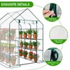 Karl Home | 56 in. W x 56 in. D x 77 in. H PE-Covered Portable Greenhouse - 4 of 4