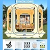 6/10/12 ft Outdoor All Weather Pop Up Tent, Instant Tent Shelter, Rainproof Camping Sun Shelter for Patio, Backyard, Deck - 2 of 4