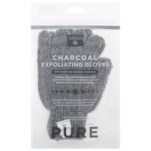 Earth Therapeutics Charcoal Exfoliating Hand Gloves - 0.125 oz - 1 of 3