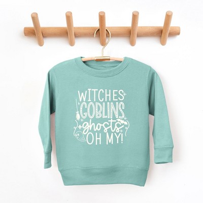 The Juniper Shop Witches Goblins Ghosts Puff Print Toddler Graphic Sweatshirt