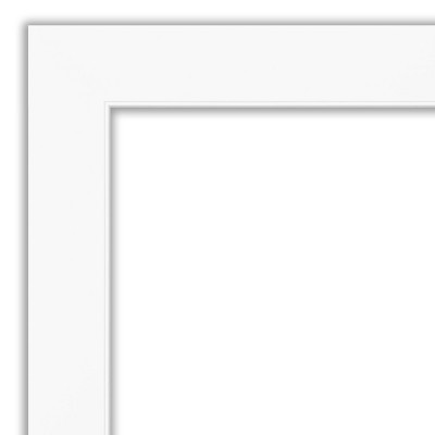 Classic 11x14 Matte White Plastic Wall Picture Frame