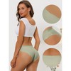 Allegra K Women's Unlined No Show Stretch Solid Invisible Briefs - 3 of 4