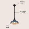 JONATHAN Y Jasper Farmhouse Industrial Indoor/Outdoor Iron LED Pendant - 3 of 4