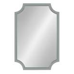 Kate and Laurel Hogan Wood Framed Mirror with Scallop Corners