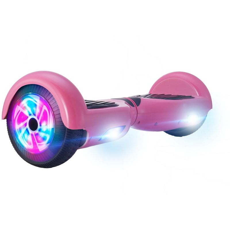 GlareWheel M2 Hoverboard Light Up Wheels Bluetooth Pink, 1 of 7
