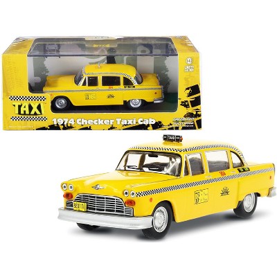 1974 Checker Taxi Cab #804 Yellow "Sunshine Cab Company" "Taxi" (1978-1983) TV Series 1/43 Diecast Model Car by Greenlight