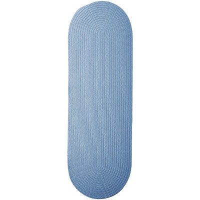 Colonial Mills Boca Raton - Blue Ice 2 Ft x7 Ft Runner (Oval) Rug Indoor/Outdoor 100% Polypropylene