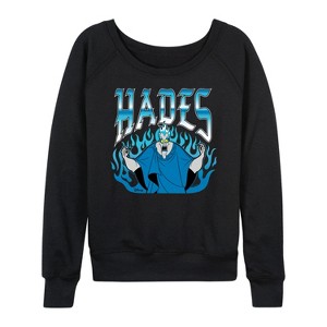 Women's - Disney - Hades Angry Flames Lightweight French Terry Slouchy - 1 of 4