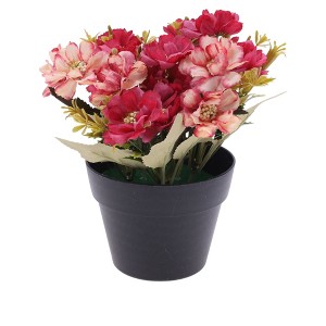 Unique Bargains Artificial Plants Autumn Cherry Blossoms Plastic 4.33"x4.33"x7.87" 1 Pcs - 1 of 4