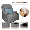 Electric Power Recliners with Massage and Heat Adjustable Faux Leather Armchair with Cup Stand, Ideal for Living Room, Office, Bedroom - 3 of 4