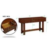 TiramisuBest 52" Mid-Century Farmhouse Sofa Table,Espresso Console Table with Storage Drawers & Wood Legs for Entryway, Living, or Hallway - 4 of 4