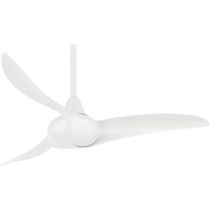 44" Minka Aire Wave White Ceiling Fan with Remote Control - 1 of 2