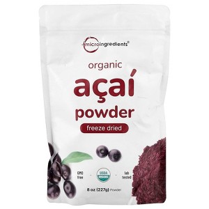 Micro Ingredients Organic Acai Powder, Freeze Dried, 8 oz (227 g) - 1 of 2