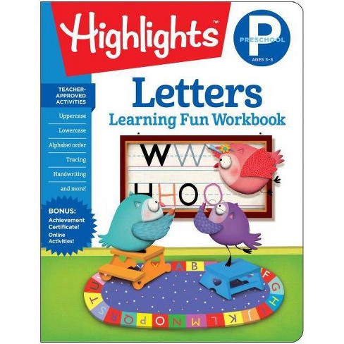 Letters Preschool Highlights Learning Fun Workbooks Paperback Target