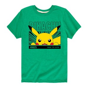 Boys' - Pokémon - Peeking Pikachu Short Sleeve Graphic T-Shirt - 1 of 4